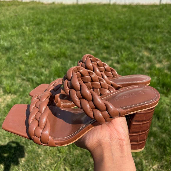 ASOS Shoes - Braided Strap Brown Women’s Heeled Sandals